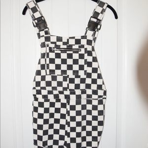 Forever 21 checkered romper